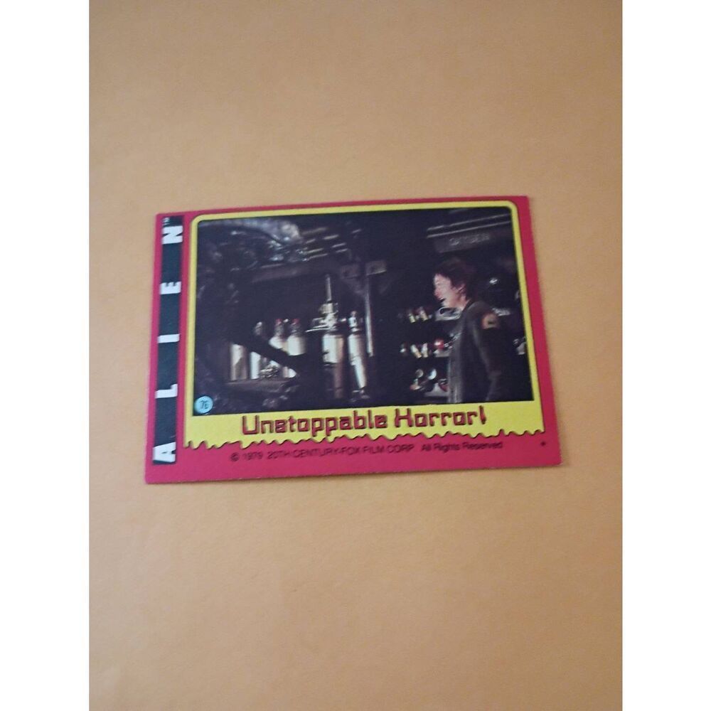 Vintage Collectible 1979 Alien Trading Card #76 20th Century Fox Raw Ungraded